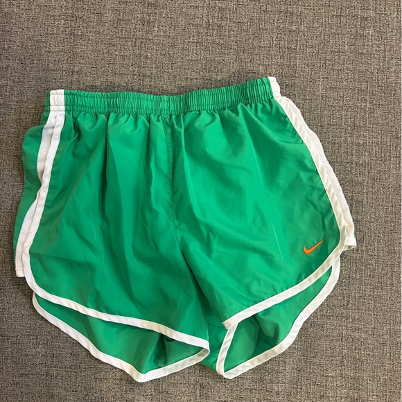 Nike Shorts Green And White Womans Nike Running Shorts Xs Poshmark